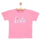 Mattel Kız Bebek Lisans Tişört Bisiklet Yaka Short Sleeve - Pembe