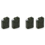 Mauedest 4 Adet Mini Simülasyon Yakıt Tankı Dekorasyon Araçları 1/8 1/10 RC Paletli Araba Eksenel SCX10 TRX4 D90, Yeşil