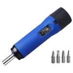 Mauedest Digital Display Preset Adjustable Torque Screwdriver with 1/4In Drive 4Bits Included with Box Screw Torque Set 0.1-0.6NM
