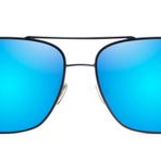 Maui Jim Erkek ve Kadın Mano Polarize Aviator Güneş Gözlüğü, Koyu Lacivert W/Gümüş Şerit/Mavi Hawaii Polarize, Medium