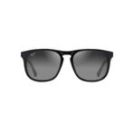 Maui Jim Erkekler İçin Kare Güneş Gözlüğü, Parlak Siyah W/Trans Açık Gri/Nötr Gri Polarize, M