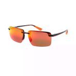 Maui Jim MJ 0626S 002 10 61 Polarize Dikdörtgen Kırçıllı Kırmızı Kemik Unisex Güneş Gözlüğü