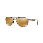 Maui Jim MJ 0728S 00201M 61 Erkek Polarize Geometrik Aynalı Kahverengi Metal Güneş Gözlüğü