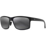 Maui Jim MJ0439S 0012M 58 Polarize Dikdörtgen Siyah Kemik Erkek Güneş Gözlüğü