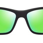 Maui Jim Unisex Kanaio Coast güneş gözlükleri, Mat Siyah/Yeşil, 61-16-130