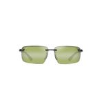 Maui Jim Unisex Laulima güneş gözlükleri, Parlak Trans Folyo Yeşili, 61-14-140