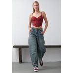 Maule Bol Kesim Ekstra Yüksek Bel Balloon fit baggy Jean Kot Salaş Kadın Pantolon @Cuneo Balon