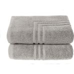 Maura Home Boheme %100 Pamuklu Lüks 2'li Banyo Paspası Seti | 50X70CM | Gri - 50 x 70 cm