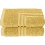 Maura Home Boheme %100 Pamuklu Lüks | 50x70cm | 2'li Banyo Paspası Seti |Altın - Gold - 50 x 70 cm