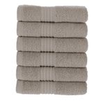 MAURAHOME Lüks misafir havlusu seti %100 pamuk. Otel & Spa kalitesi. 6 büyük misafir havlusu 30 x 50. Hızlı kuruyan havlular. Yumuşak, pelüş ve güçlü emici.