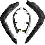 Mauuae 1 Takım Araba Dashboard Hava Delikleri Trim Şerit Toyota Corolla Altis 2007-2013 Hava A/c Çıkışları Abs Karbon Fiber Ayar Kapağı (Yurt Dışından) - Siyah