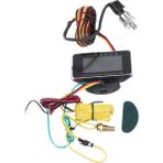 Mauuae 12 V/24 V 4 In 1 LCD Araba Dijital Alarm Ölçer Basınç Voltmetre Volt Su Sıcaklığı Yağ Basıncı Yakıt Göstergesi Sıcaklık Sensörü (Yurt Dışından) - Siyah