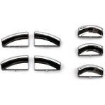 Mauuae Mercedes Benz ml Gl W166 X166 C W204 E W212 Glk X204 Sınıfı Kapı Kaldırma Düğmesi Çıkartmalar Abs Krom Trim Aksesuarları (Yurt Dışından) - Siyah