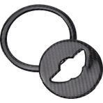 Mauuae Mini Cooper R55 R56 R Serisi Aksesuarları Için Karbon Fiber Direksiyon Kapağı Etiket (Yurt Dışından) - Siyah