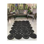 MaVaux Blackthorn Dikdörtgen Jüt Siyah Kilim SiyahTrikotlu 100 x 100