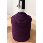 MaVaux Flora Damacana Kılıfı Jüt Hasır Görünümlü Mürdüm 50 x 26