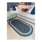 MaVaux Lotus Jüt Hasırlı El Örgüsü Kilim AntrasitGri 80 x 150