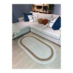 MaVaux Lotus Jüt Hasırlı El Örgüsü Kilim KremHasır 60 x 90