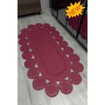 MaVaux Marguerite Özel Tasarım Hasır Jüt Kilim – Koridor, Antre ve Salon Halısı Yolluk FUŞYA 80 x 200
