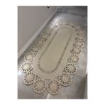 MaVaux Marguerite Özel Tasarım Hasır Jüt Kilim – Koridor, Antre ve Salon Halısı Yolluk Krem 90 x 150
