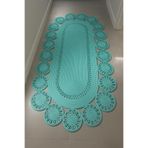 MaVaux Marguerite Özel Tasarım Hasır Jüt Kilim – Koridor, Antre ve Salon Halısı Yolluk Turkuaz 80 x 100