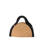 MaVaux Mia Hasır Jüt Clutch Çanta HasırSiyah Tek Ebat