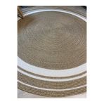 MaVaux Modern, Hasır, Jüt Desenli, Naturel, Jüt Dekoratif, Kilim, Salon,mutfak Halısı Hediyelik, Ev Eşyası Hasır 80 x 80