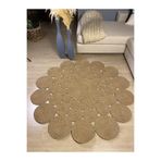 MaVaux Narcissus Jüt Hasırlı Örgü Kilim Hasır 180 x 180