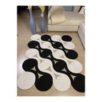 MaVaux Quantum Jüt Görünümlü Hasır Özel Yapım Kilim SiyahBeyaz 120 x 150