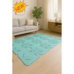 MaVaux Solena Jüt Hasır Dikdörtgen Şık Kilim Halı Paspas Yolluk Evinizi Şımartın Tarzınızı Yansıtın Turkuaz 100 x 300
