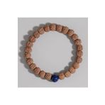 Mavera Doğaltaş Doğaltaş Rudraksha - Lapis Lazuli Bileklik 8mm