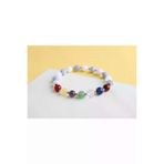 Mavera Doğaltaş PRA-7776683-285473999 Akik, Jasper, Kalsit, Akuamarin, Kristal Kuvars, Lapis, Ametist Doğal Taş Bileklik 8 Mm
