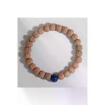Mavera Doğaltaş PRA-8387166-6189999 Doğaltaş Rudraksha - Lapis Lazuli Bileklik 8Mm
