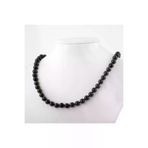 Mavera Doğaltaş PRA-8905143-6110999 Siyah Turmalin 8 Mm Düğümlü Doğal Taş Kolye