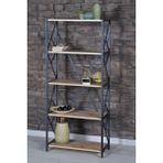 Mavera Home Metal Kitaplık Ceviz