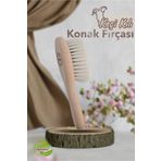 Mavessa %100 Doğal Keçi Kılı Extra Yumuşak Bebek Saç Fırçası - Konak Tarağı (Mini Boy)