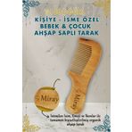 Ma'Vessa Kişiye - İsme Özel Doğal Ahşap Saplı Bebek & Çocuk Saç Tarağı