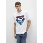 Mavi 0612917-620 Superman Baskılı Beyaz Tişört