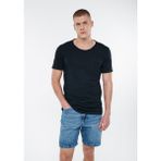 Mavi 062772-26341 Bisiklet Yaka Dar Kalıp Düz Siyah Erkek T-Shirt
