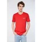 Mavi 066841-33099-23y Erkek Baskılı T-shirt Çin Kırmızısı