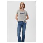 Mavi 166422-25702 Logo Baskılı Gri Kadın T-Shirt