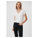 Mavi 167714-620 V Yaka Beyaz Basic Kadın T-shirt