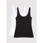 Mavi 2 li Siyah Beyaz Kadın Basic Atlet 1611367-900 - XS