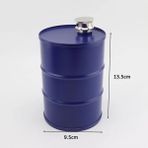 Mavi 25 Oz Cep Şişesi Votka Yağ Davulları Viski Flagon Şişesi 304 Paslanmaz Çelik Taşınabilir Açık Şarap Şişesi Yağ Varil Sürahi (Yurt Dışından) - 0,12 L - Renkli