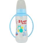 Mavi 250 ml Kulplu Biberon, Rahat Kullanım ve Şık Tasarım - Ahşap - Ceviz