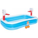 Mavi 254X168X102 cm Şişme Basketbol Potası Su Havuzu Çocuklar Için - Ahşap - Ceviz - Seçenek 1