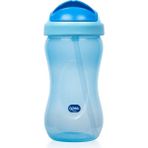 Mavi 350 ml Pipetli Şık Bardak, Günlük Kullanıma Uygun ve Ergonomik Tasarım - Antrasit