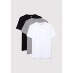 Mavi 3lü Bisiklet Yaka Erkek Basic Tişört 0611784-900 - Siyah-900 - XL
