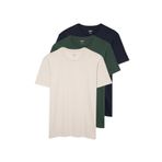 Mavi 3lü Bisiklet Yaka Erkek Basic Tişört Slim Fit / Dar Kesim -70490 0611784