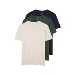 Mavi 3lü Bisiklet Yaka Erkek Basic Tişört Slim Fit/Dar Kesim 0611784-70490 Lacivert-70490 S